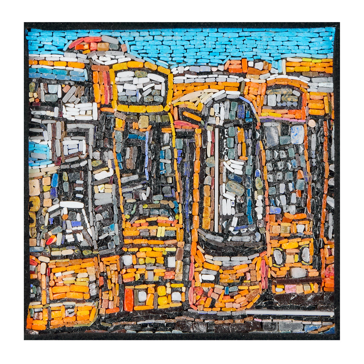 Mosaic with Urban Buses