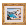 Florentine Mosaic of a Fisherman by the Lake
