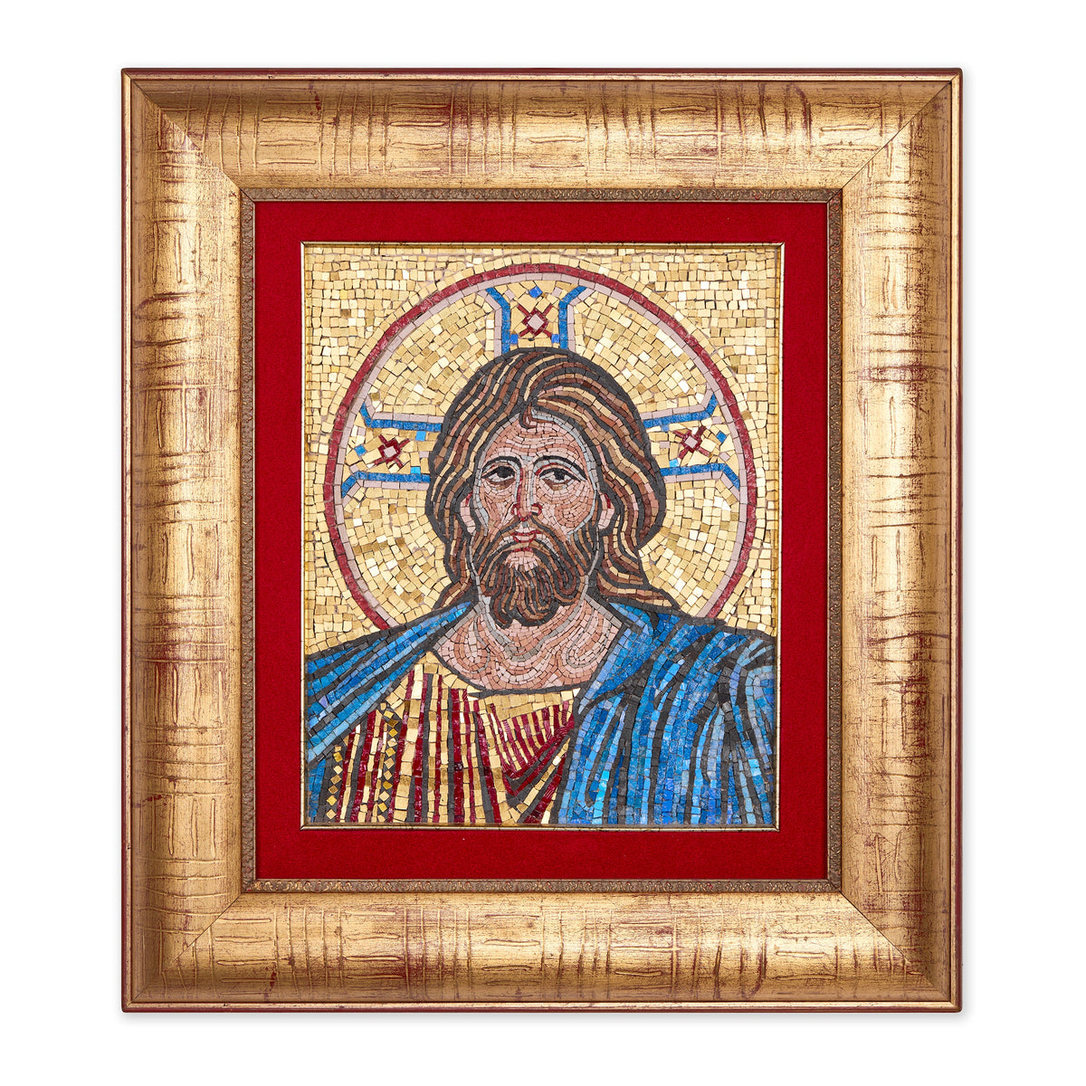 Mosaic of Christ Pantocrator with Cruciform Halo