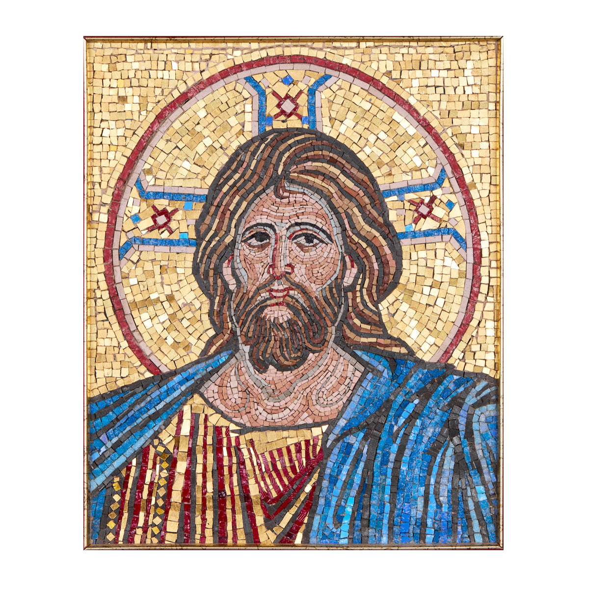 Mosaic of Christ Pantocrator with Cruciform Halo