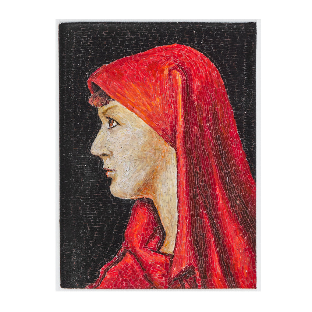 Mosaic inspired by Jean-Jacques Henner's Saint Fabiola of Rome