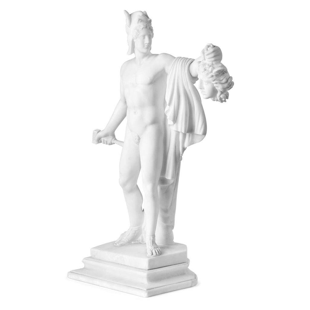 Sculpture in Marble inspired by Antonio Canova's Perseus with the Head of Medusa