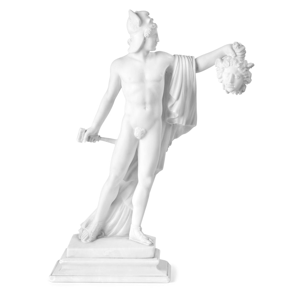 Sculpture in Marble inspired by Antonio Canova's Perseus with the Head of Medusa
