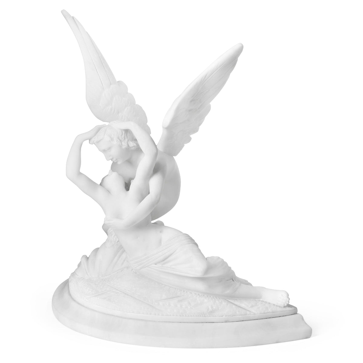 Sculpture in Alabaster inspired by Antonio Canova's Cupid and Psyche