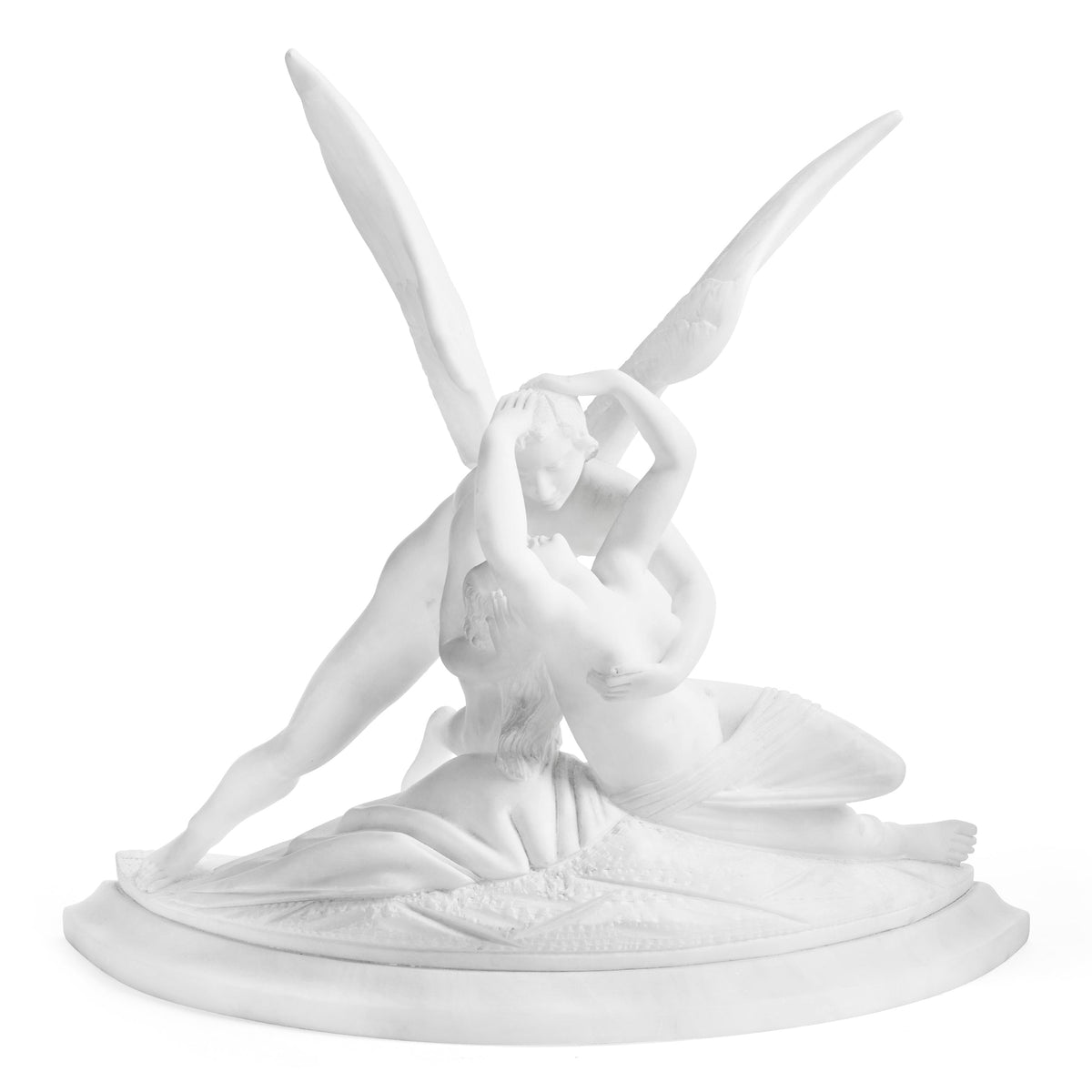 Sculpture in Alabaster inspired by Antonio Canova's Cupid and Psyche