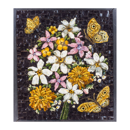 Mosaico Flores y Mariposas